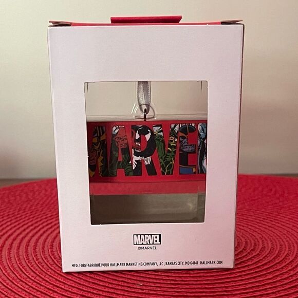 Hallmark Marvel Comics Heroes and Villains Logo Ornament NWT - Picture 8 of 8